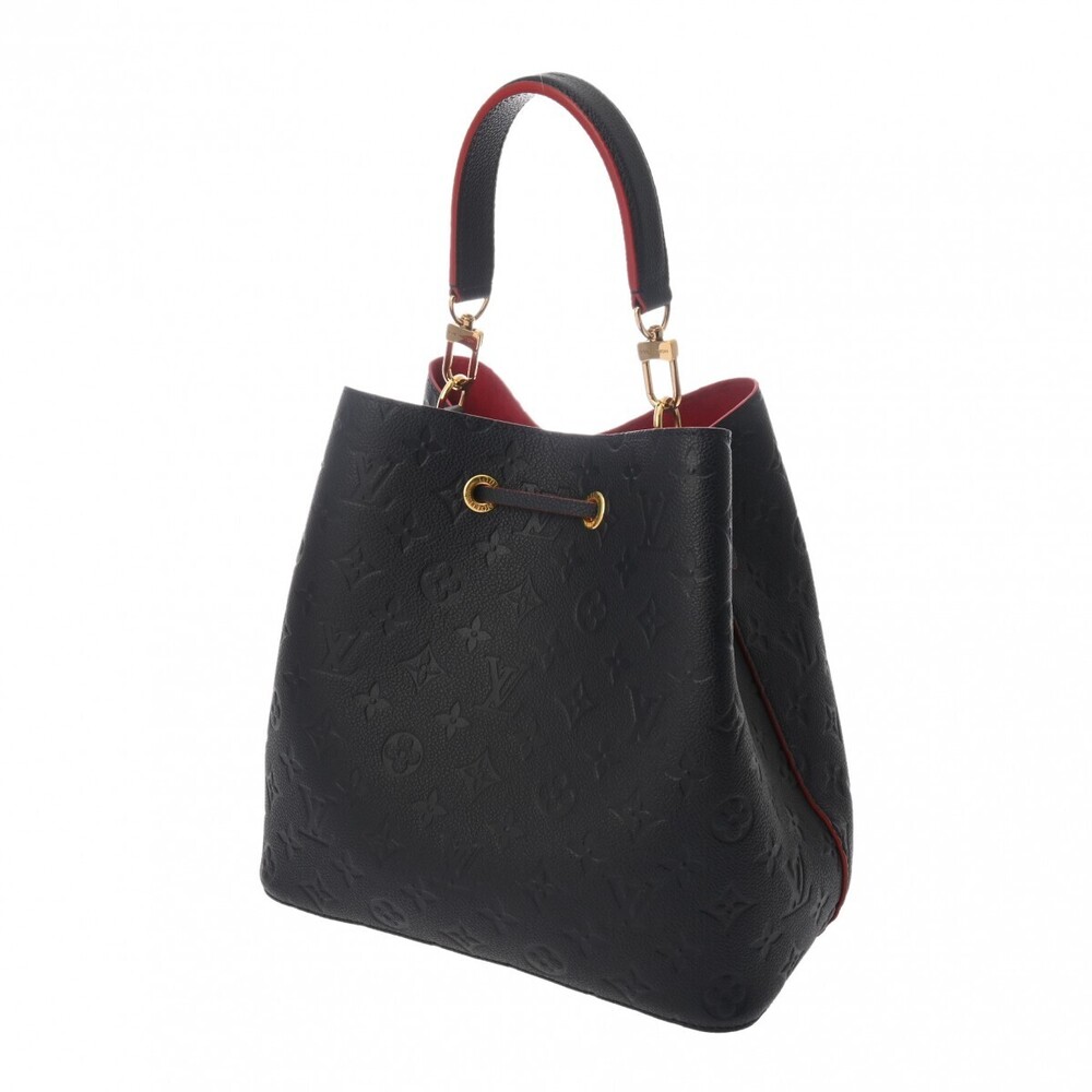 Louis Vuitton Handbag Leather Marine NeoNoe Blue Empreinte Rouge